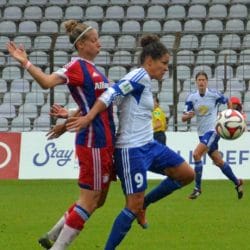 Caroline Abbé, FC Bayern München vs Celia Sasic FFC Frankfurt, Fotoallerlei https://www.facebook.com/469262143096499/photos/a.800910766598300.1073741834.469262143096499/800913199931390/