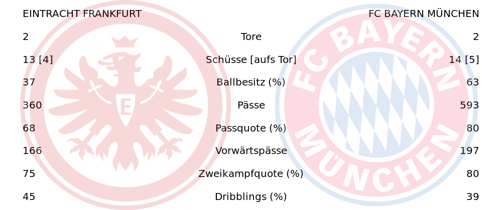 Die Statistiken zum Spiel.(Grafik: Lukas)