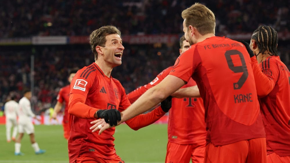 Thomas Müller und Harry Kane (FC Bayern München)